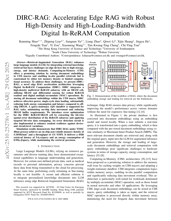 DIRC-RAG paper first page thumbnail